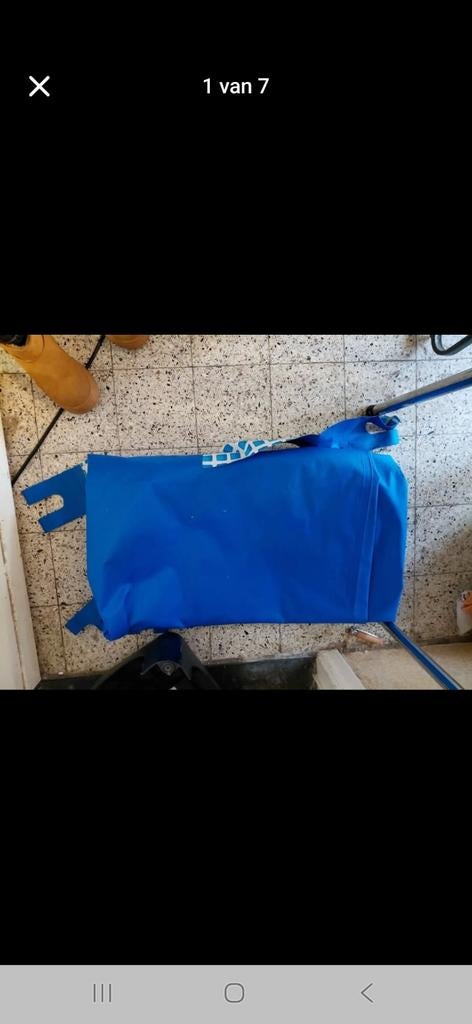 Zwembad met extra spullen, Ophalen