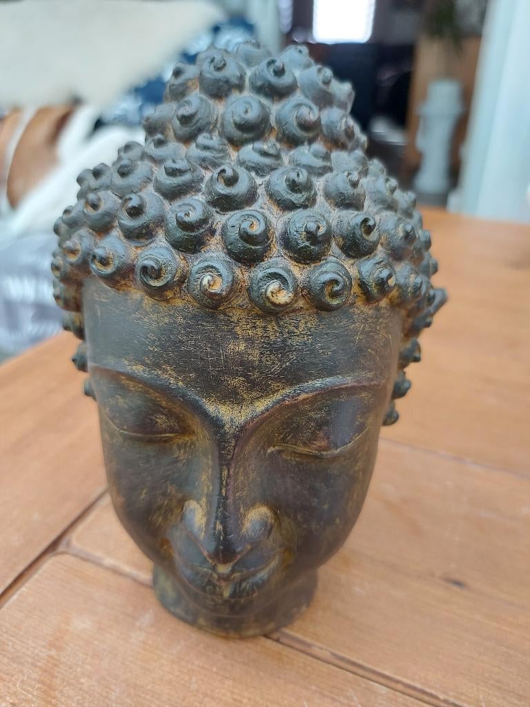 Boeddha hoofd, Antiek en Kunst, Ophalen of Verzenden