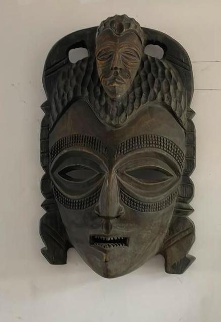Afrikaans houten masker, Ophalen, Gebruikt