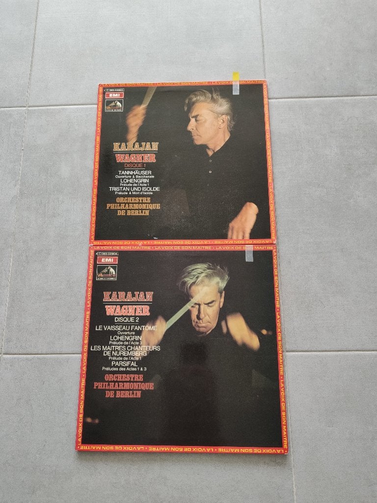 2 LP - Karajan/Wagner: Ouvertures en Preludes (EMI), Ophalen, LP, Gebruikt, Symfonie
