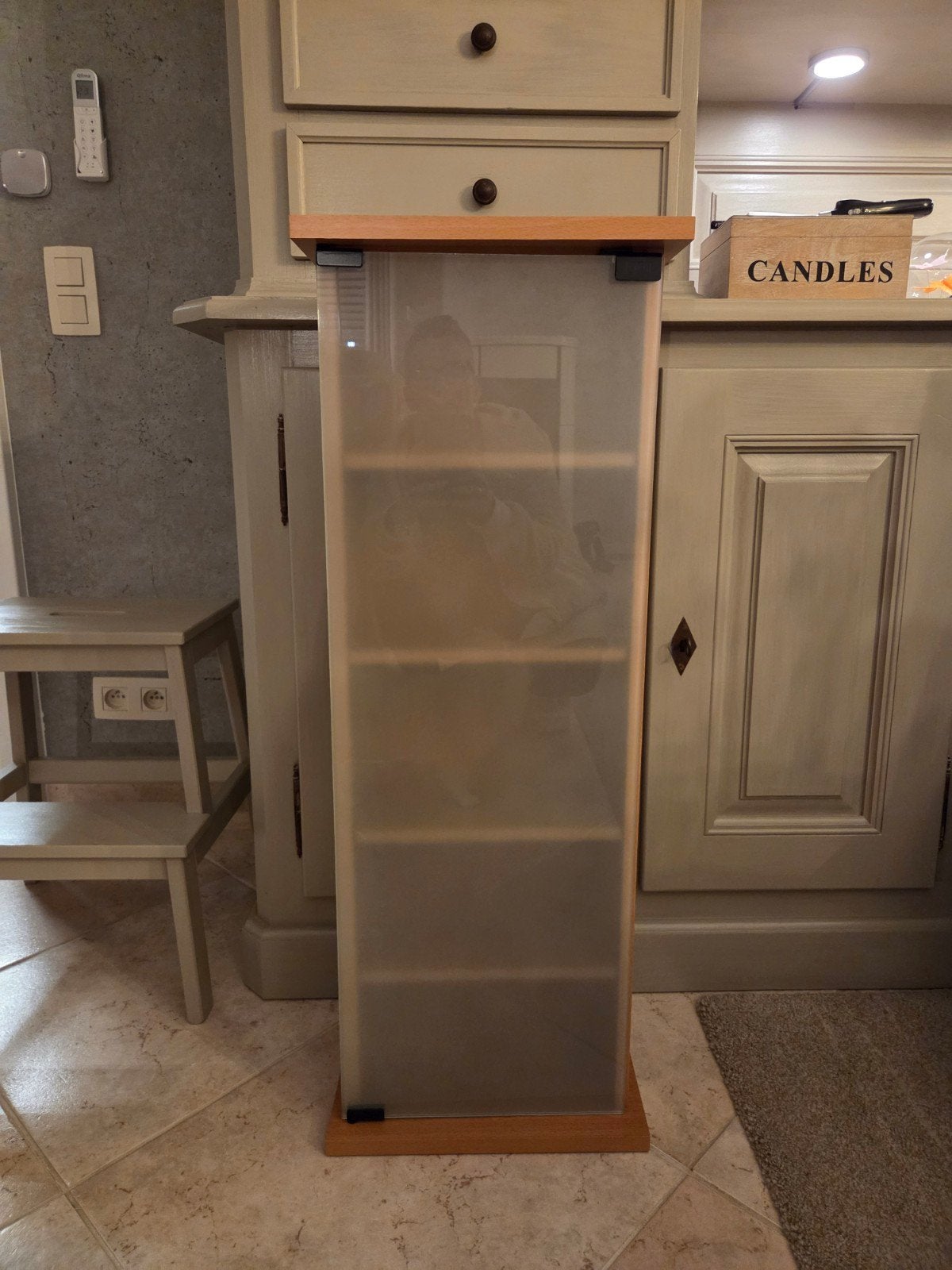 Kastje, Ophalen, Minder dan 50 cm, Met deur(en), Overige houtsoorten
