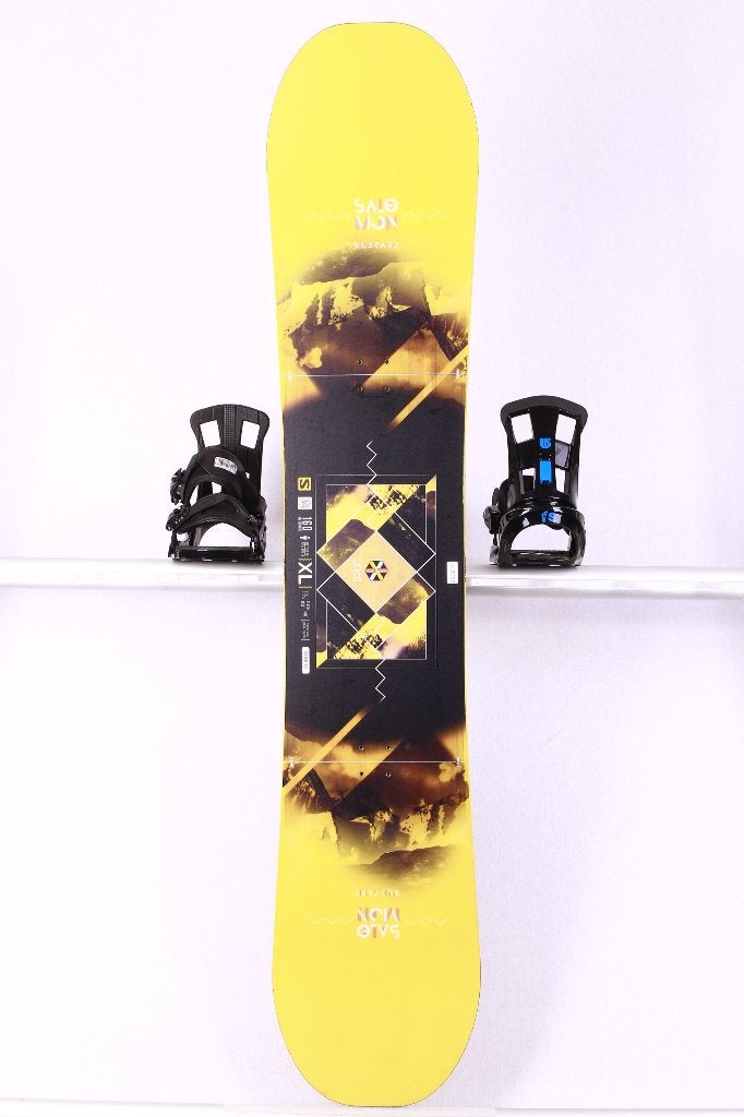 Planche à neige 160 cm SALOMON WILD CARD XL unie, noir/jaune, Envoi, Utilisé, Planche