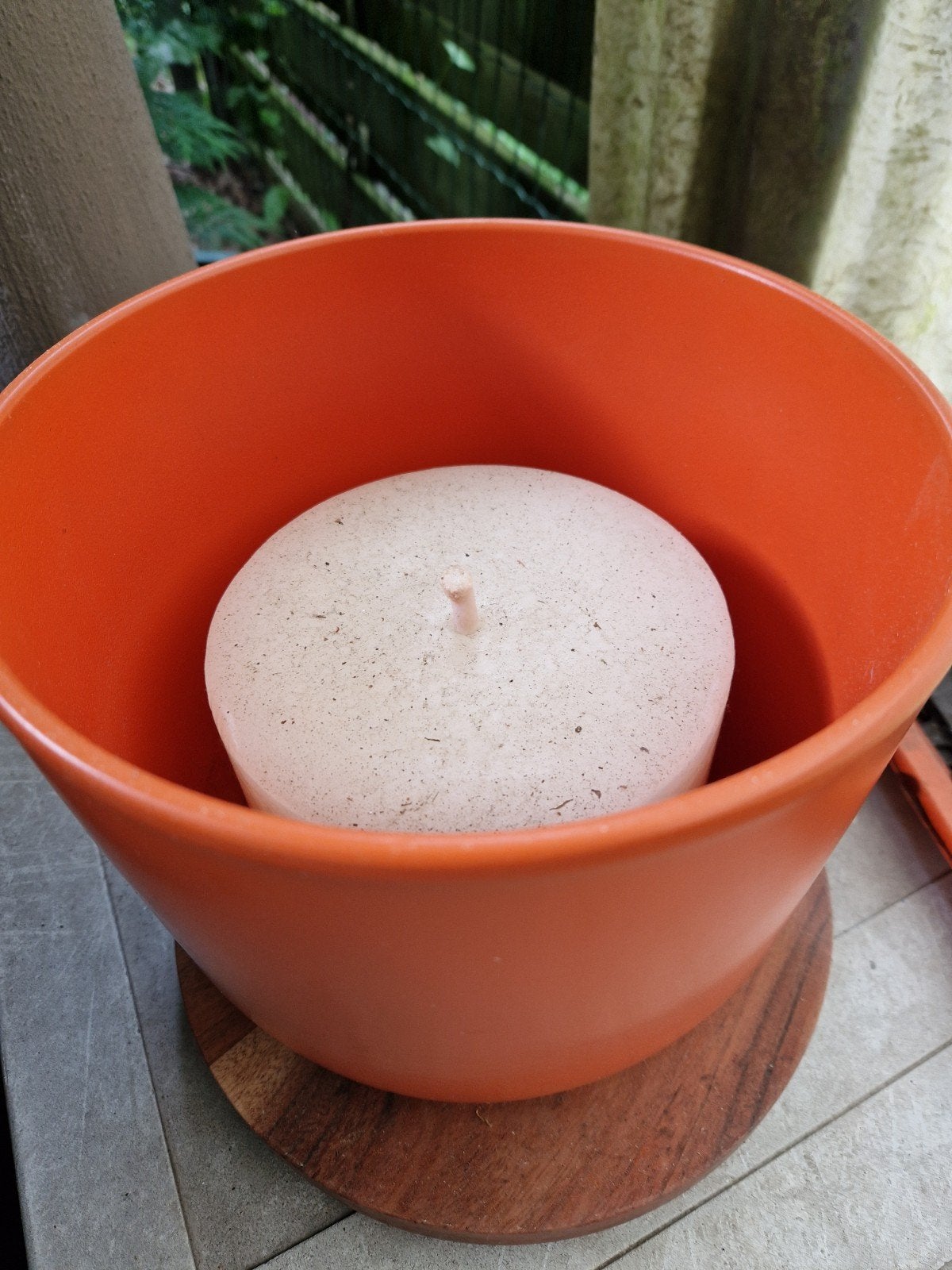 Bloempot met kaars, Tuin en Terras, Ophalen