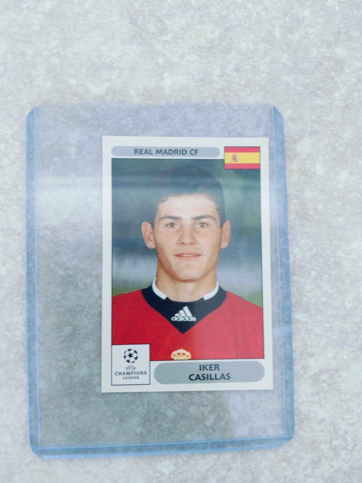 Panini sticker Champions League2000Iker Casillas Real Madrid, Ophalen of Verzenden, Sticker