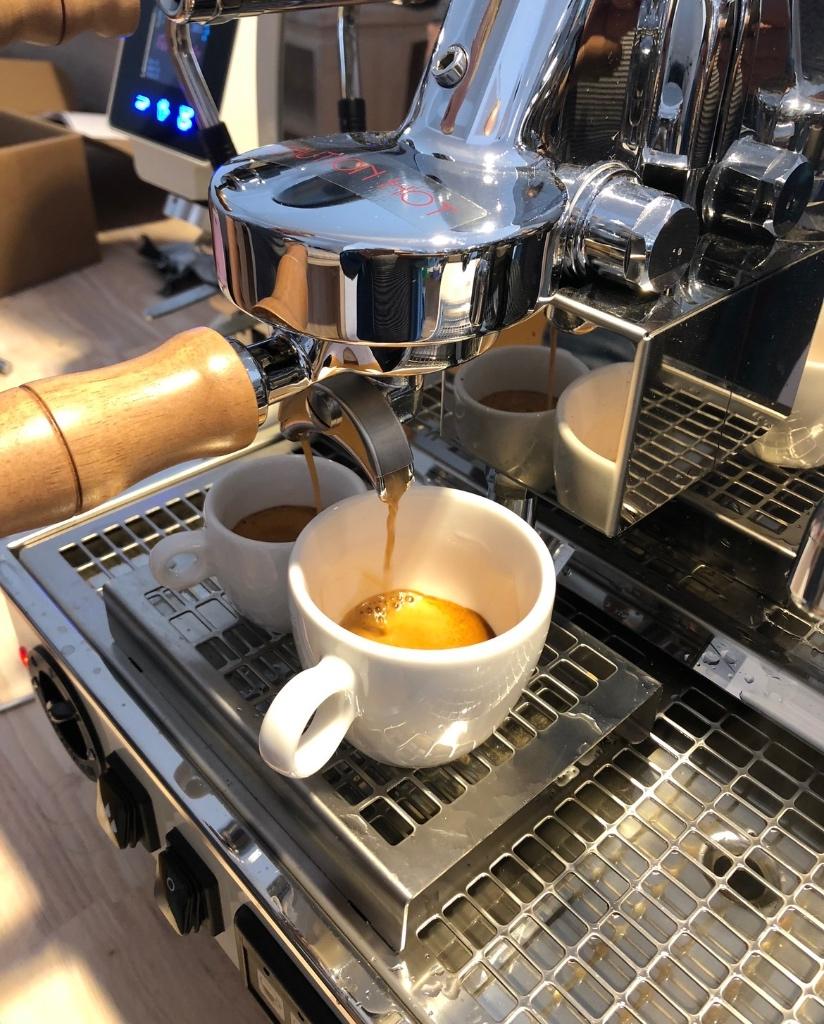 Espressomachine Horeca La Nuova Altea wood tall groups 2gr, Enlèvement, Utilisé, Café et Espresso