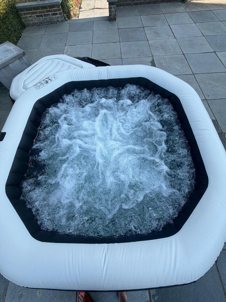 Intex purespa jet & Bubble jacuzzi deluxe voor 4 personen, Tuin en Terras, Bubbelbaden en Hottubs, Ophalen, Zo goed als nieuw