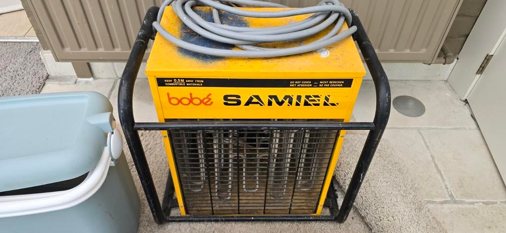 Bouwdroger ventilator, Ophalen