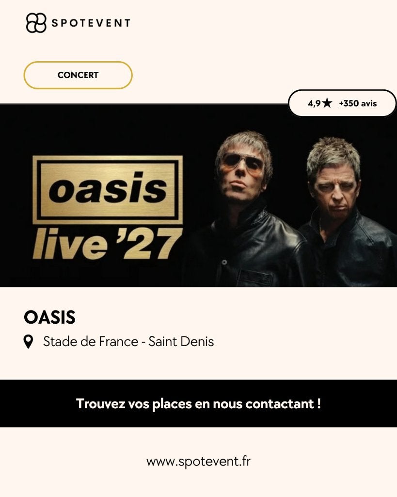 Oasis - Stade de France - Tickets