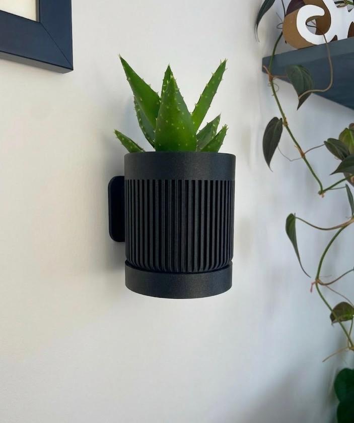 Uniek 3D-geprint muur-plantenpotje + afneembaar waterbakje, Enlèvement ou Envoi
