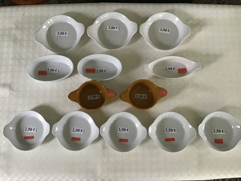 22 ovenschalen aan 2,50 euro per stuk, Ophalen of Verzenden, Zo goed als nieuw