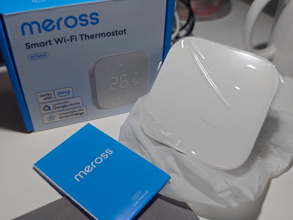 Thermostat intelligent Meross 16A WiFi, contrôle vocal, Bricolage & Construction, Thermostats, Neuf, Thermostat intelligent, Enlèvement ou Envoi