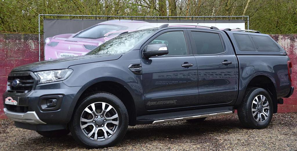 Ford Ranger 2.0Bi-Turbo Wildtrak BOITE ATU FULL OPT 89.293KM, Cuir, Argent ou Gris, Entreprise, Noir