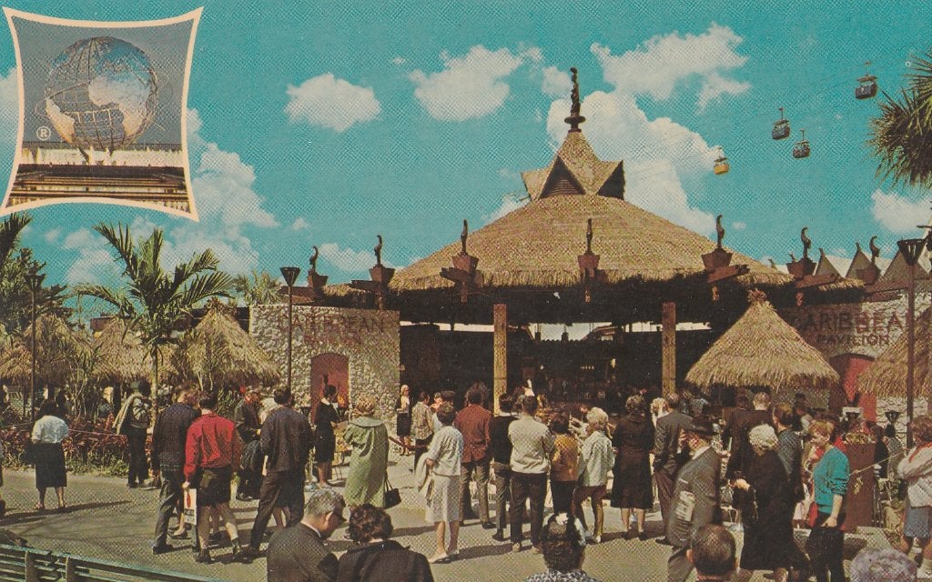 PAVILJOEN in de CARAIBEN ( New york World's Fair 1964-1965 ), Collections, Cartes postales | Étranger, Envoi, 1960 à 1980, Non affranchie