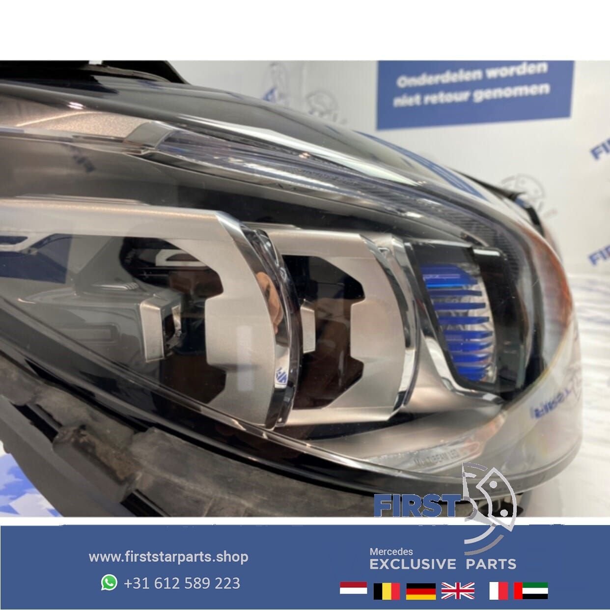 W205 Facelift Multibeam LED koplamp RECHTS COMPLEET Mercedes, Auto-onderdelen, Gebruikt, -, Ophalen of Verzenden, -