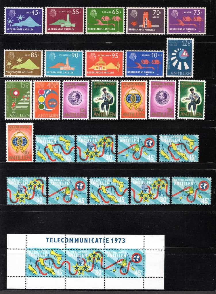 NL. ANTILLES Lot 1973 MH/MNH, Timbres & Monnaies, Timbres | Antilles néerlandaises, Envoi, Non oblitéré