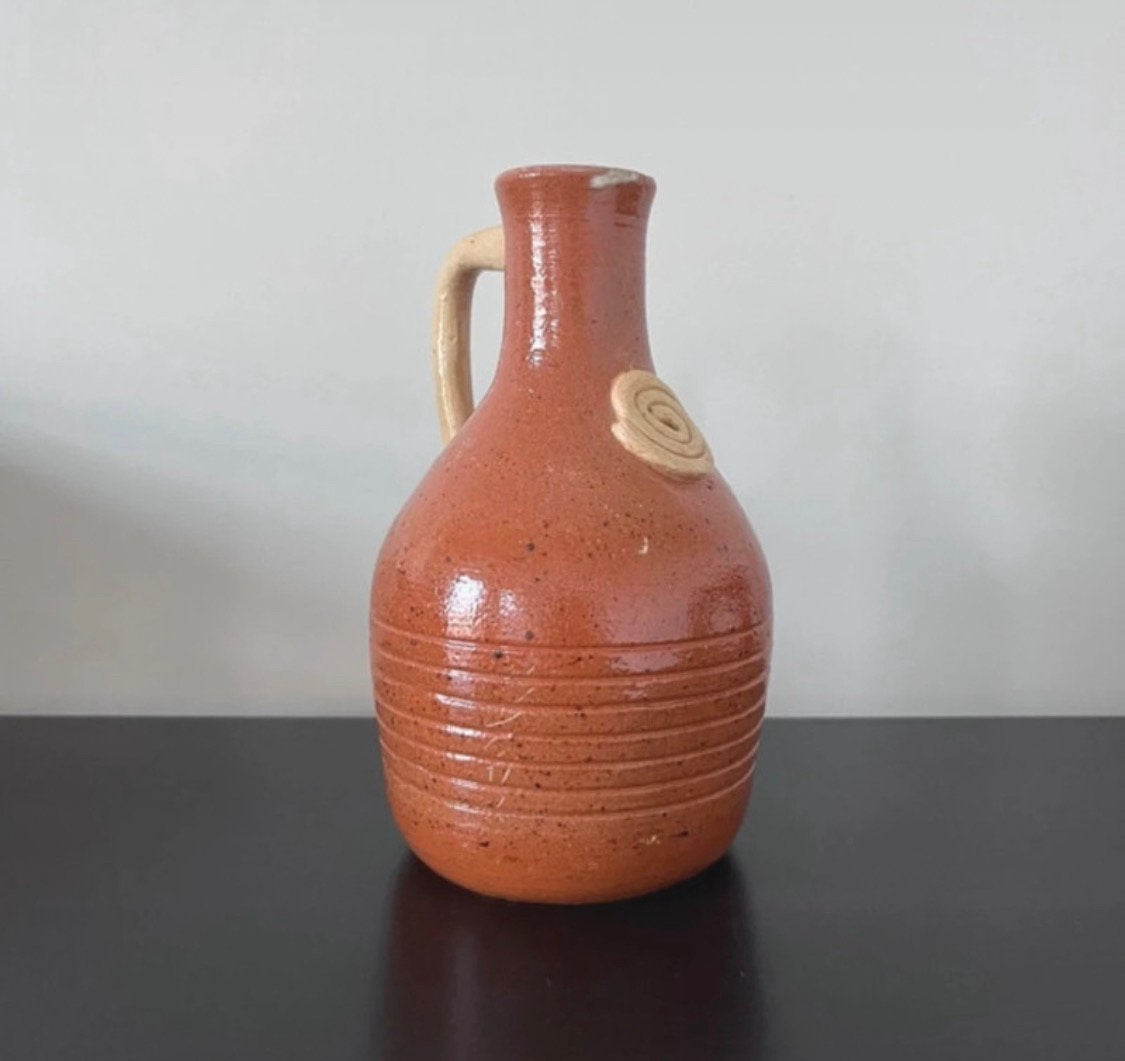 Vase en céramique signé - Rik Ryon - 16 cm - fait main, Maison & Meubles, Enlèvement ou Envoi, Comme neuf, Fait main