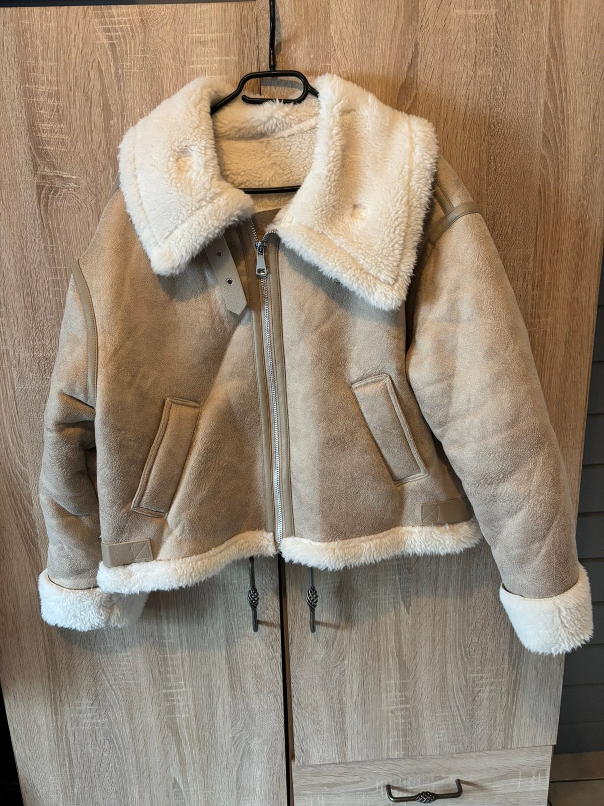 Winterjas, Vêtements | Femmes, Vestes | Hiver, Enlèvement ou Envoi, Comme neuf, Taille 38/40 (M), Beige