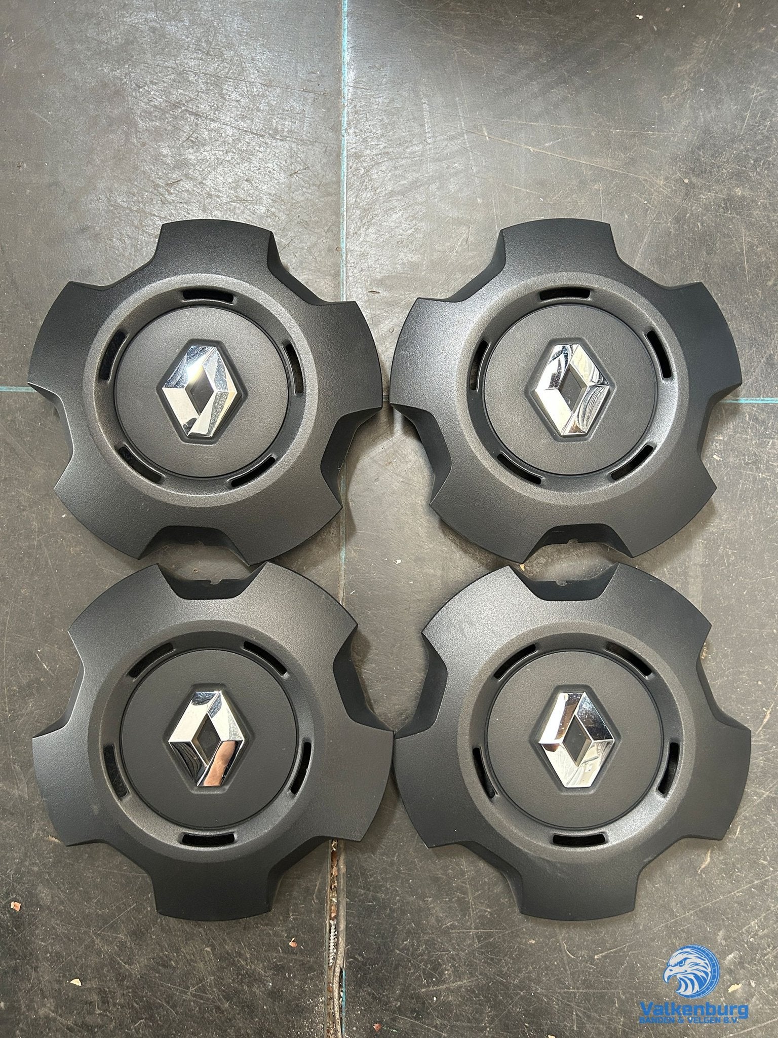 ORIGINELE Renault Trafic naafkap naafdop wieldop set zwart c, Autos : Divers, Enjoliveurs, -, -, Utilisé, -
