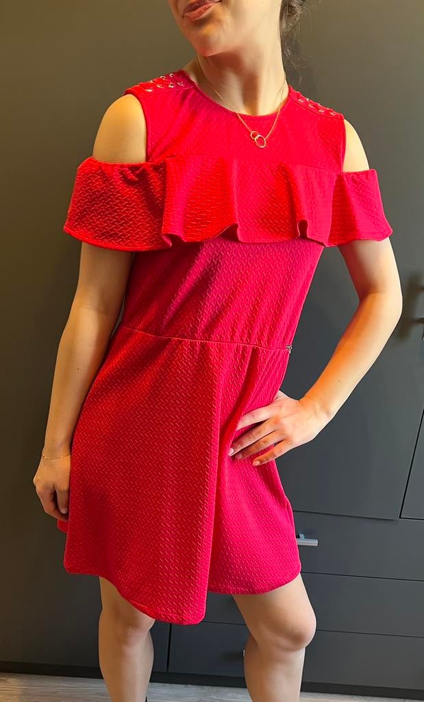 Prachtige fuchsia roze jurk Guess, Ophalen of Verzenden, Zo goed als nieuw, Meisje, Jurk of Rok
