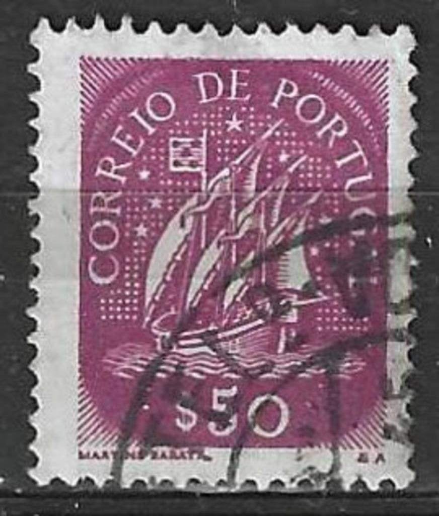 Portugal 1943 - Yvert 634 - Caravelle - 50 c. (ST), Envoi, Portugal, Affranchi