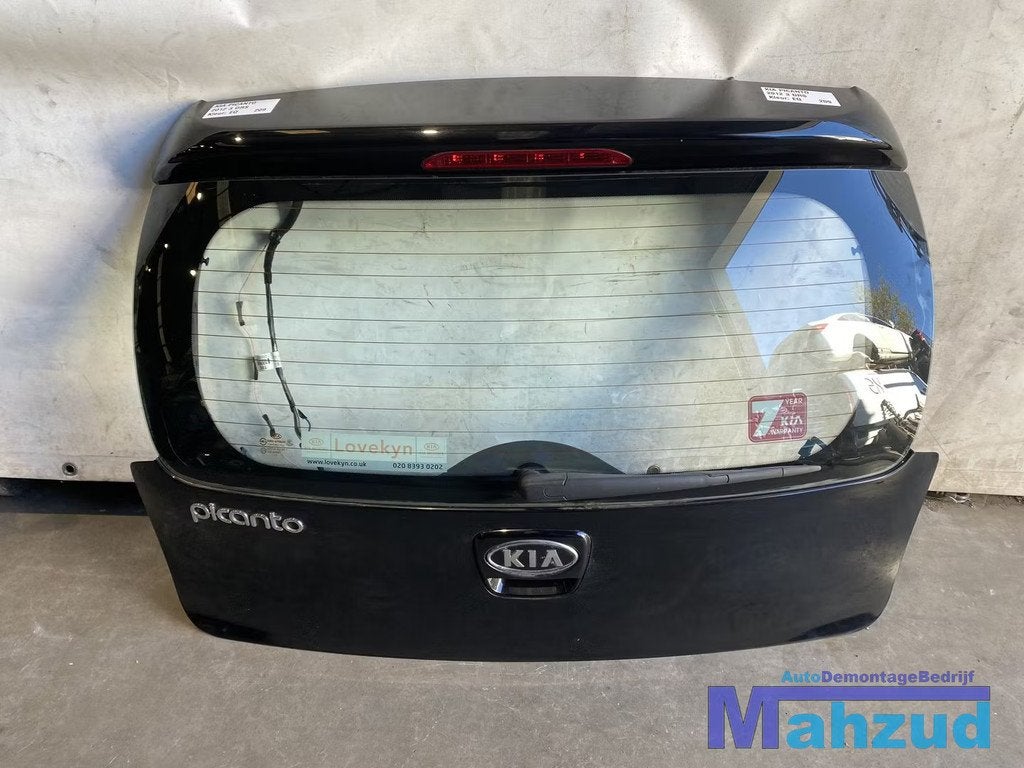 KIA PICANTO 2 Zwart Z1 EQ achterklep 3 deurs 2011-2017, Autos : Pièces & Accessoires, Carrosserie & Tôlerie, Porte, Kia, Arrière