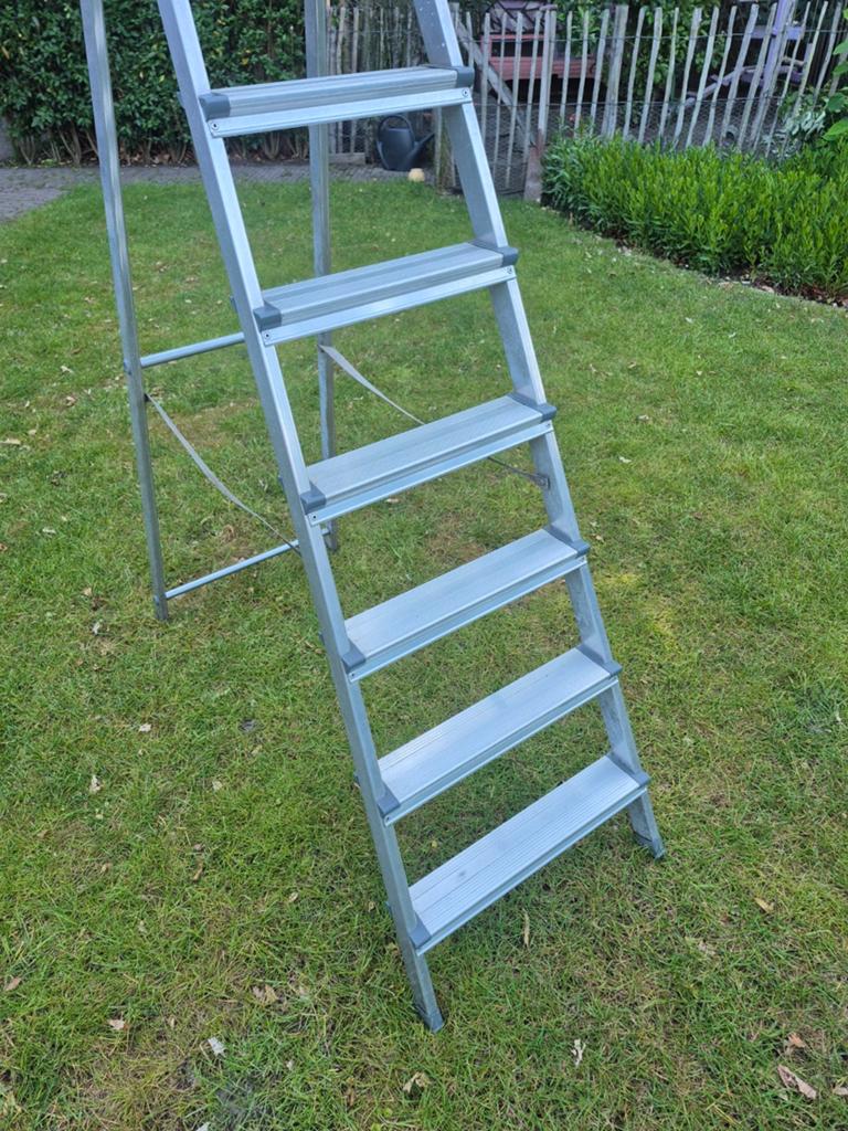 Excelsior huishoudladder, Ophalen, Ladder