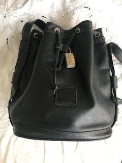 vintage MCM schoudertas handtas te restaureren, Handtassen en Accessoires, Verzenden, Gebruikt, Zwart, Handtas
