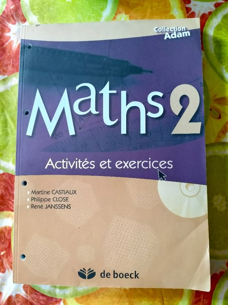 Livres mathématiques, Boeken, Schoolboeken, ASO, Wiskunde A, De boeck, Ophalen
