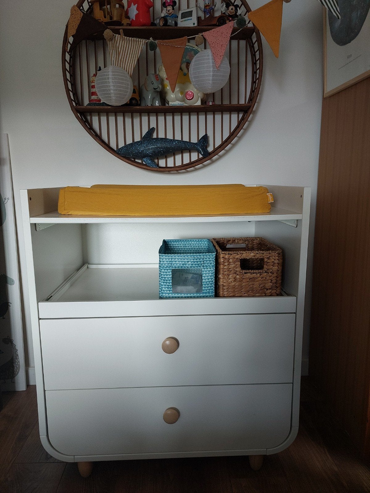 Luiertafel - commode met lades Ikea Myllra, Kinderen en Baby's, Ophalen, Commode