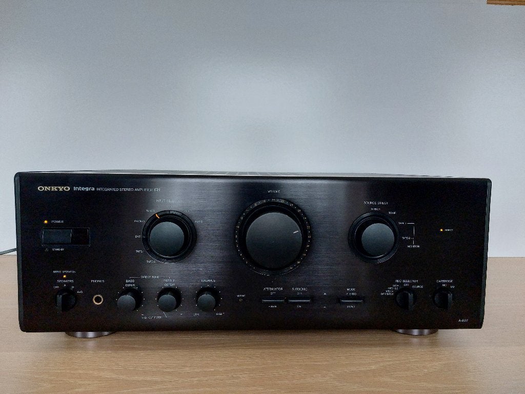 Onkyo integra vertserker A-807, Audio, Tv en Foto, Versterkers en Ontvangers, Ophalen, Gebruikt, 60 tot 120 watt, Stereo