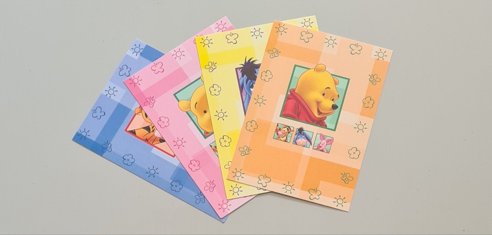 4 Disney postkaarten, Verzamelen, Ophalen of Verzenden, Winnie de Poeh of vrienden, Nieuw