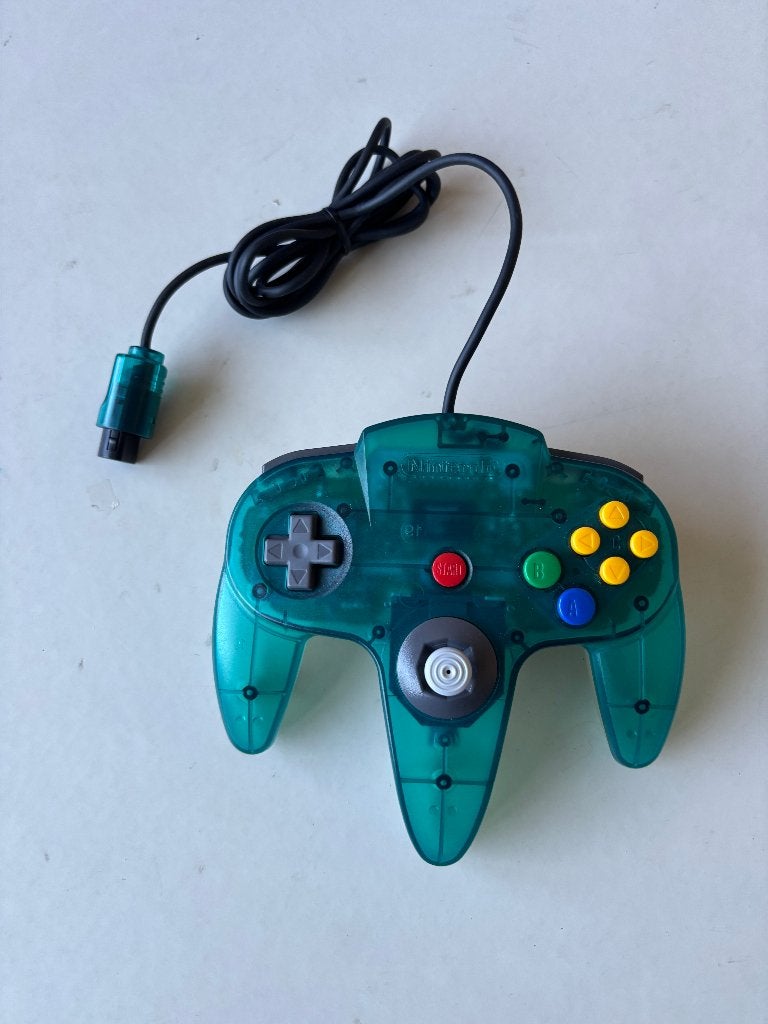 Manette Nintendo 64 bleu glacé/blanc, Autres types, Enlèvement ou Envoi, Nintendo, Nintendo