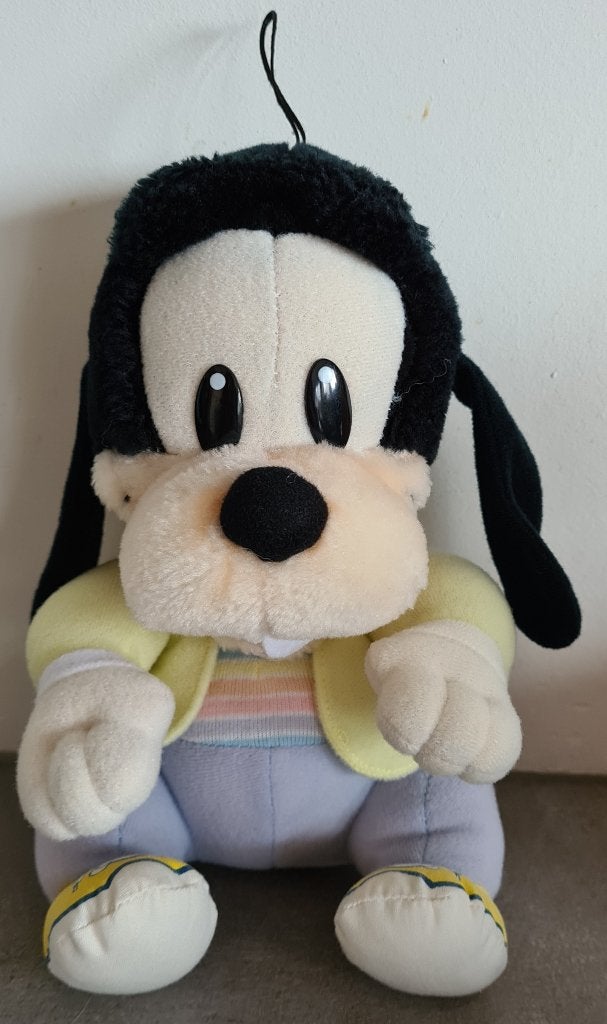 Vintage knuffel Hasbro Disney Babies Goofy 1984, Disney, Disney, Zo goed als nieuw, Hond