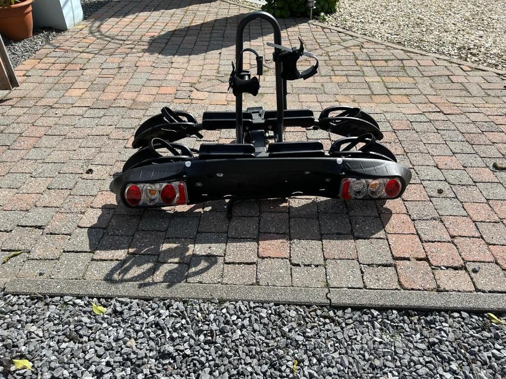 Mottez fietsendrager (2 elektrische fietsen) kantelbaar, Support d'attelage, 2 vélos, Comme neuf, Enlèvement