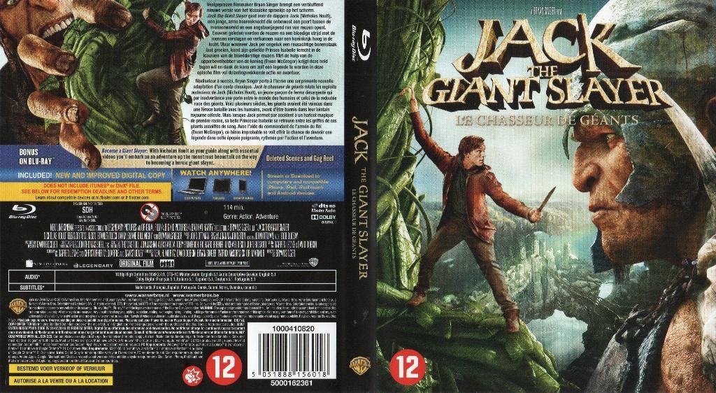 jack the giant killer (blu-ray) nieuw, Ophalen of Verzenden, Zo goed als nieuw, Science Fiction en Fantasy