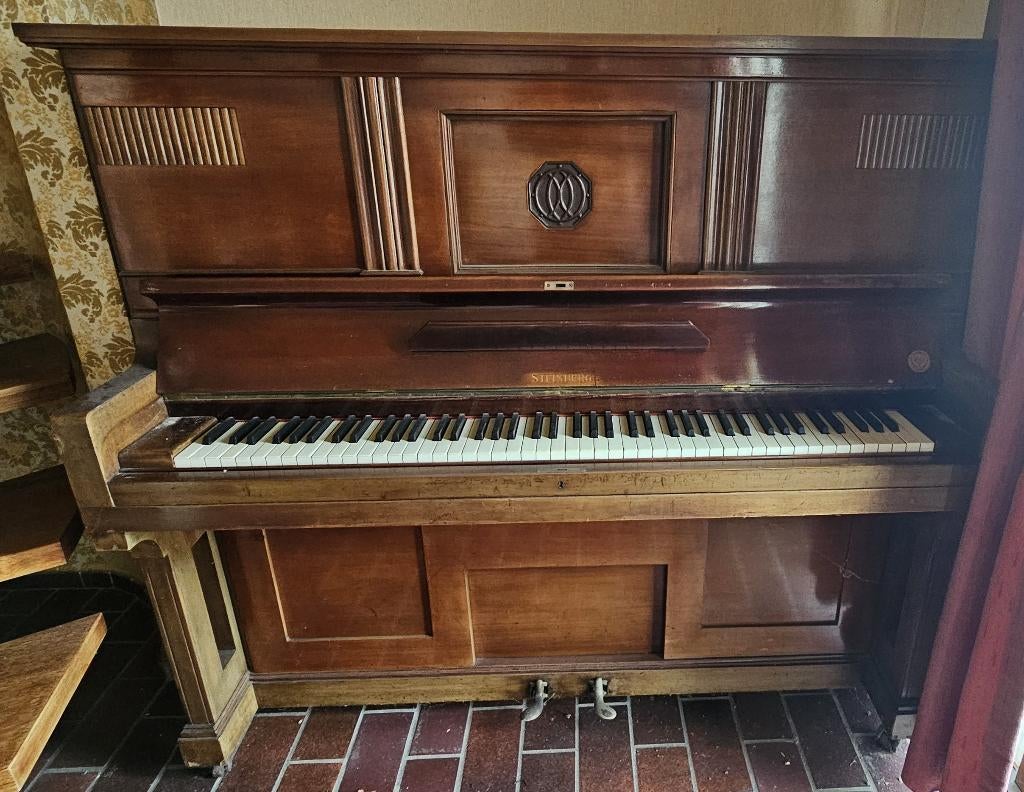 Antieke Piano Steinberg, Enlèvement, Utilisé, Brun, Piano