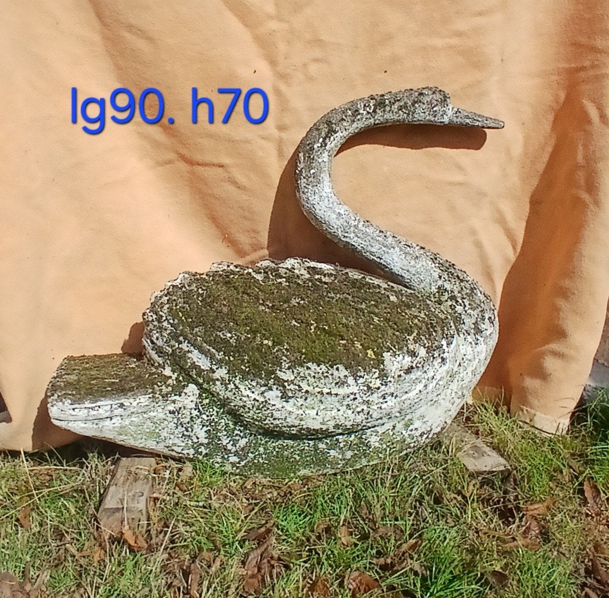 grand cygne ancien beton jardin deco garden, Antiquités & Art, Enlèvement