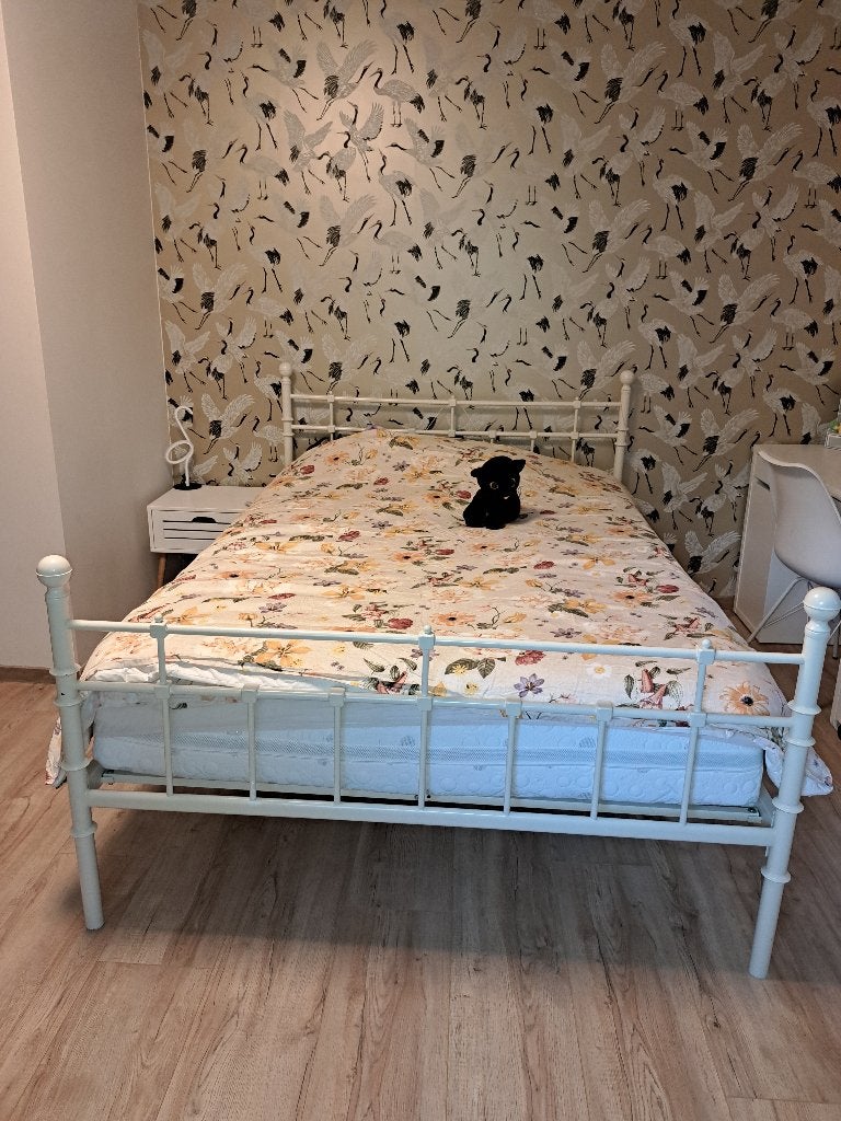 Bed 140x200, Huis en Inrichting, Slaapkamer | Bedden, Ophalen, Gebruikt, Romantisch, Tweepersoons