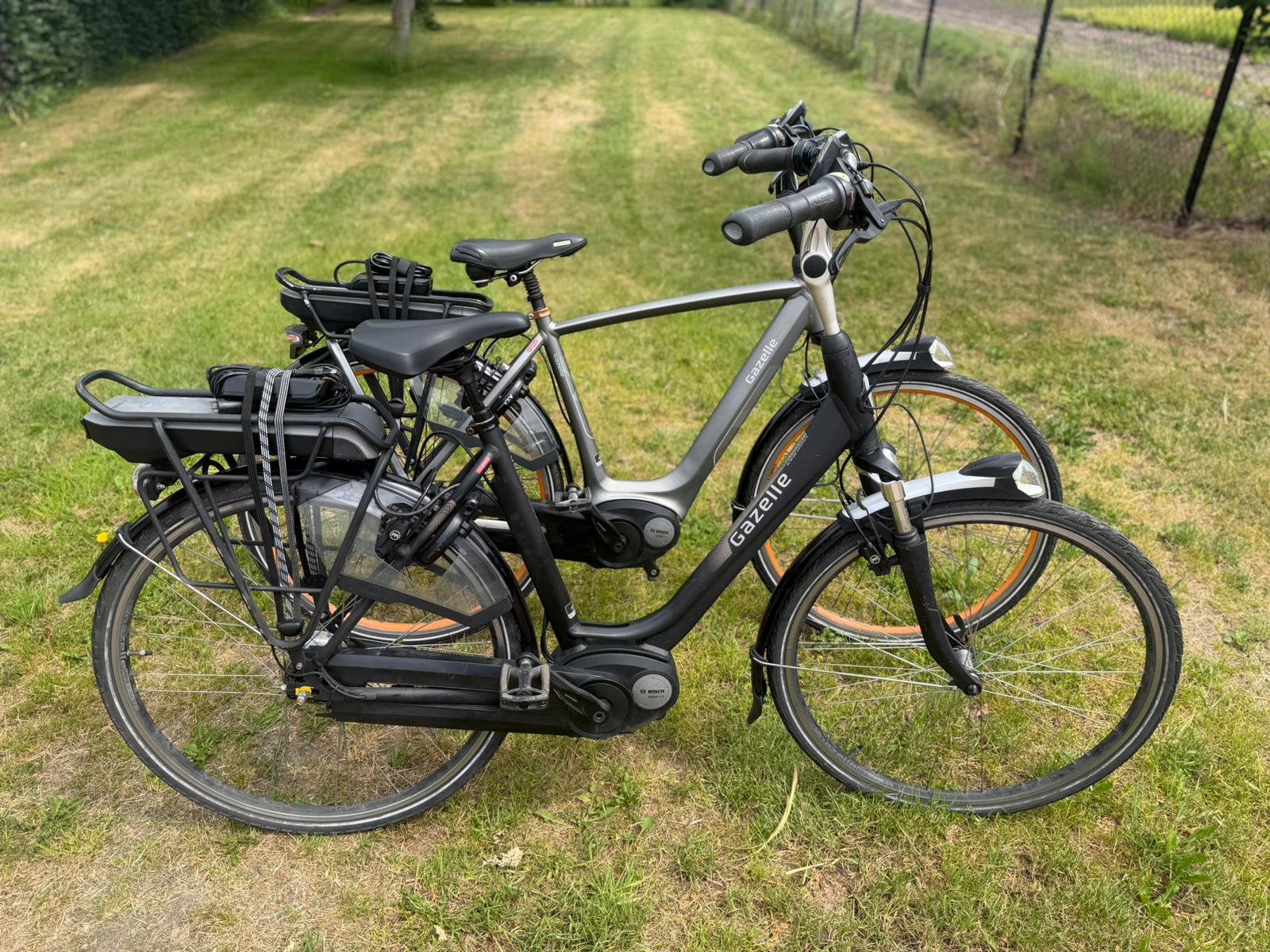 Set electrische gazelle bosch middenmotor fietsen, Fietsen en Brommers, Elektrische fietsen, Ophalen, Zo goed als nieuw, 51 tot 55 cm
