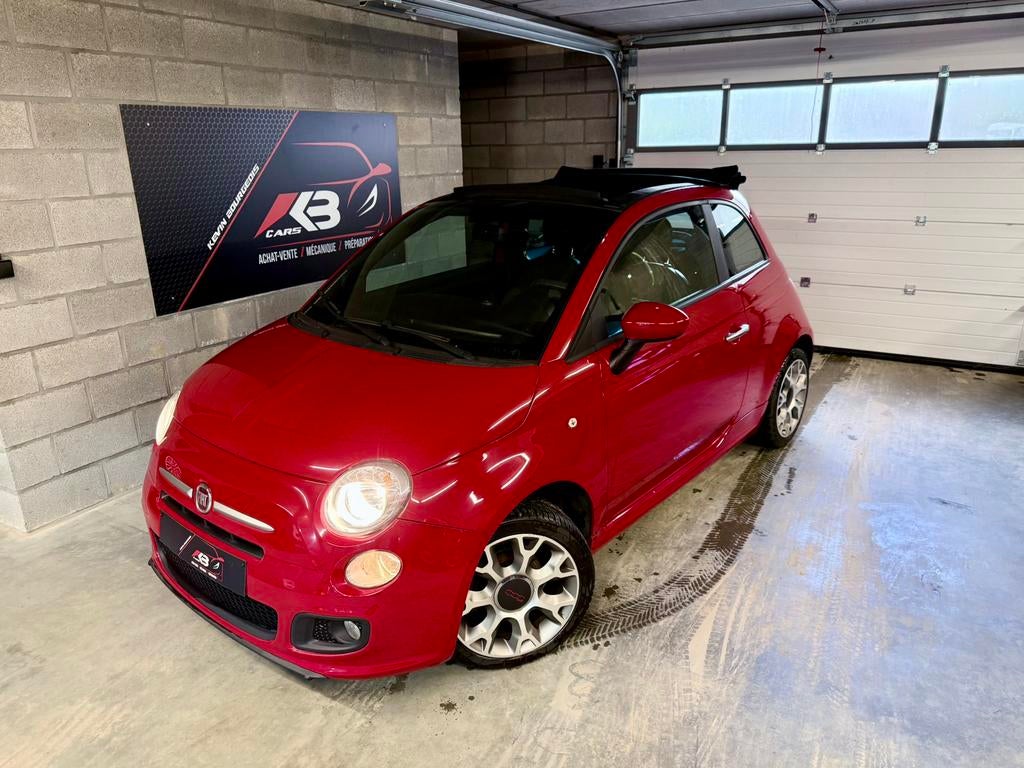Fiat 500C Cabriolet • 2015 • 82.000 Kms • 1.2s Essence 75CV, Autos, Rouge, Achat, Euro 6, Entreprise