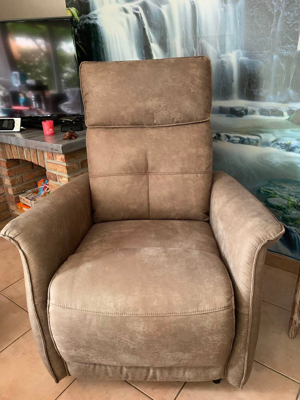 Fauteuil cuir, Enlèvement, Comme neuf, Cuir