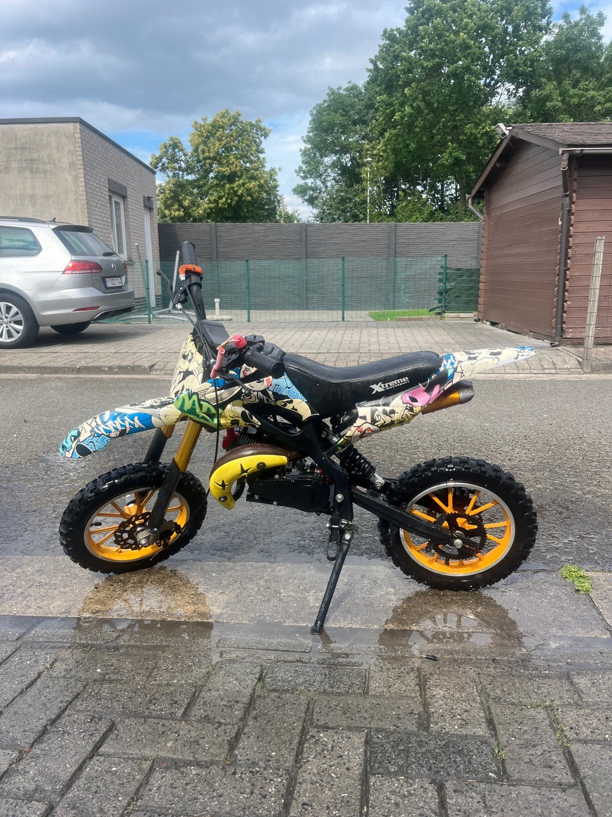 Xtreme Pocketbike crosser 49cc, Fietsen en Brommers, Ophalen, Overige typen, 49 cc, Zo goed als nieuw