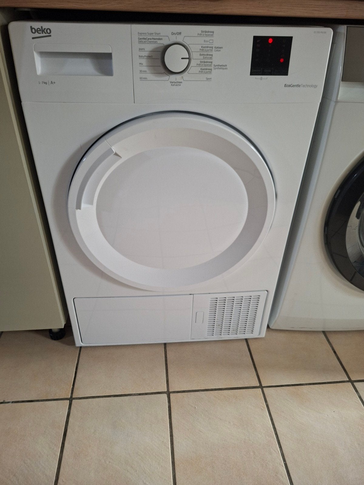 Droogkast  Beko, Ophalen