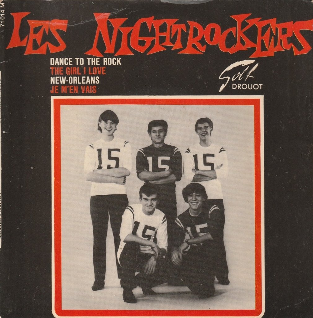 Les Night Rockers - Dance to the rock  + 3 andere - BELPOP, Gebruikt, Verzenden, 7 inch, Fotohoes