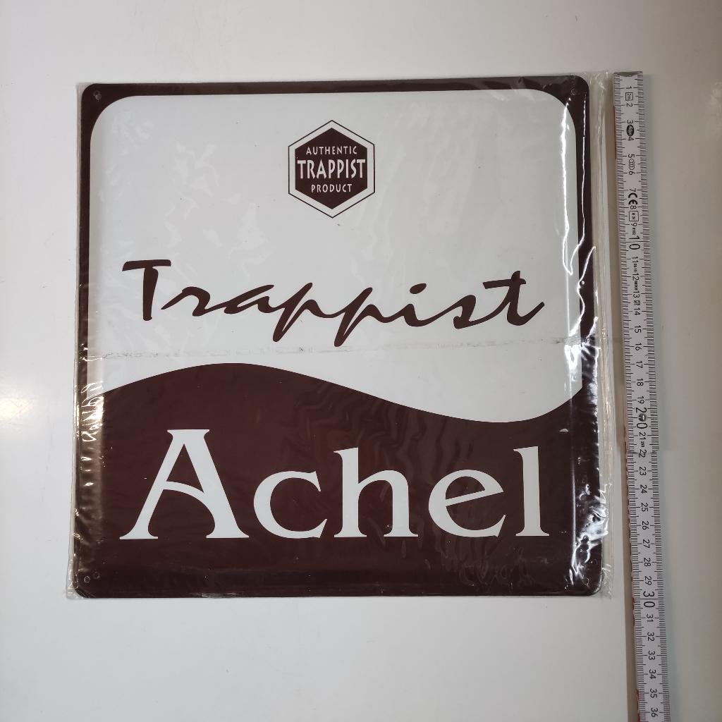Plaque tôle bière Trappiste Achel, Enlèvement, La Trappe