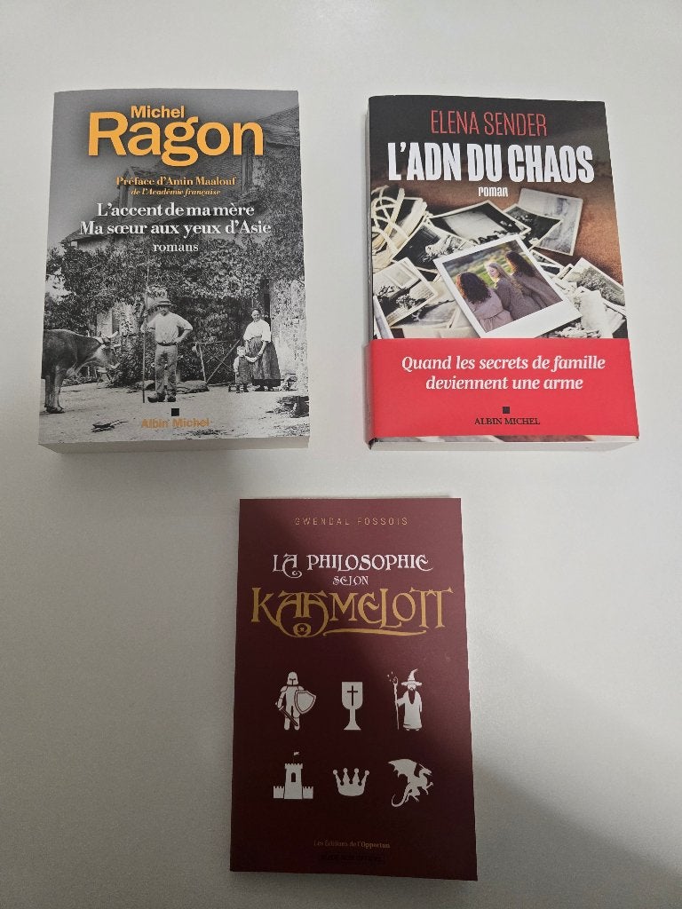 Michel Ragon ( 2 romans en 1 ) + L' ADN du Chaos + Kaamelott, Boeken, Romans, Nieuw, Ophalen of Verzenden