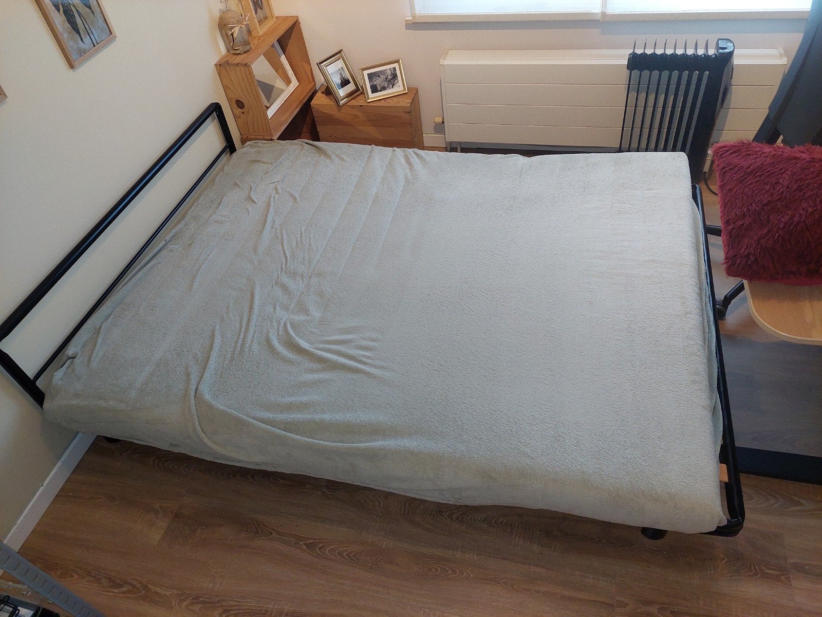 Opklapbed, Ophalen, Gebruikt, 140 cm, Twijfelaar