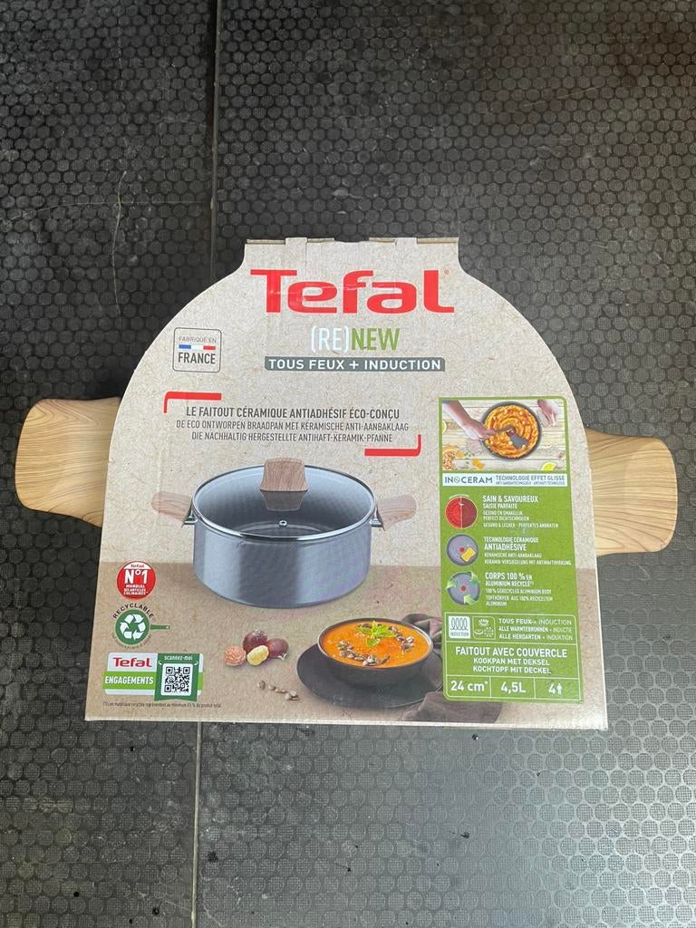 Tefal tout feux + induction, Maison & Meubles, Enlèvement ou Envoi, Neuf, Casserole ou Cocotte-minute, Plaque céramique