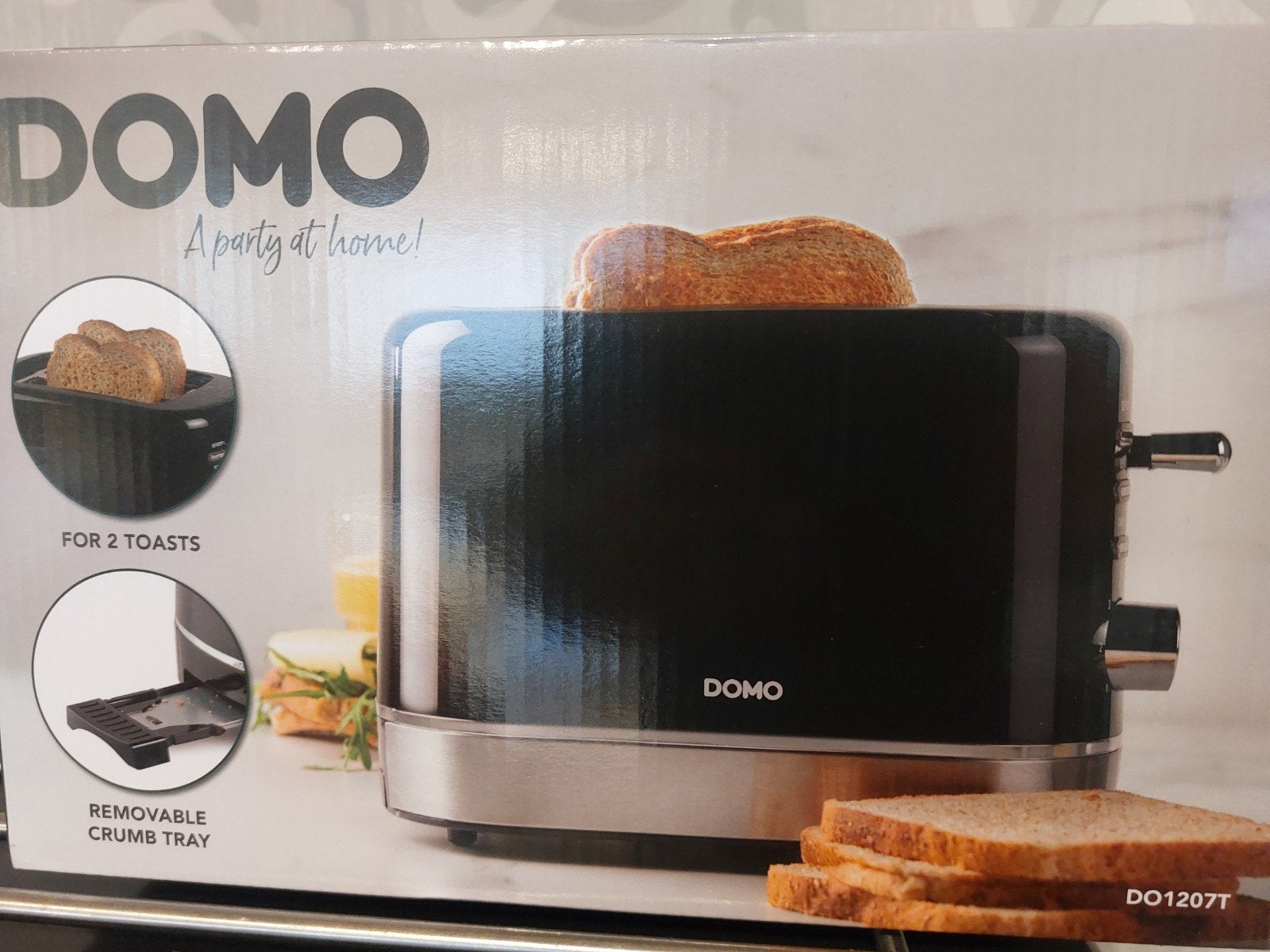 DOMO  broodrooster, Elektronische apparatuur, Ophalen, Nieuw, Uitneembare kruimellade
