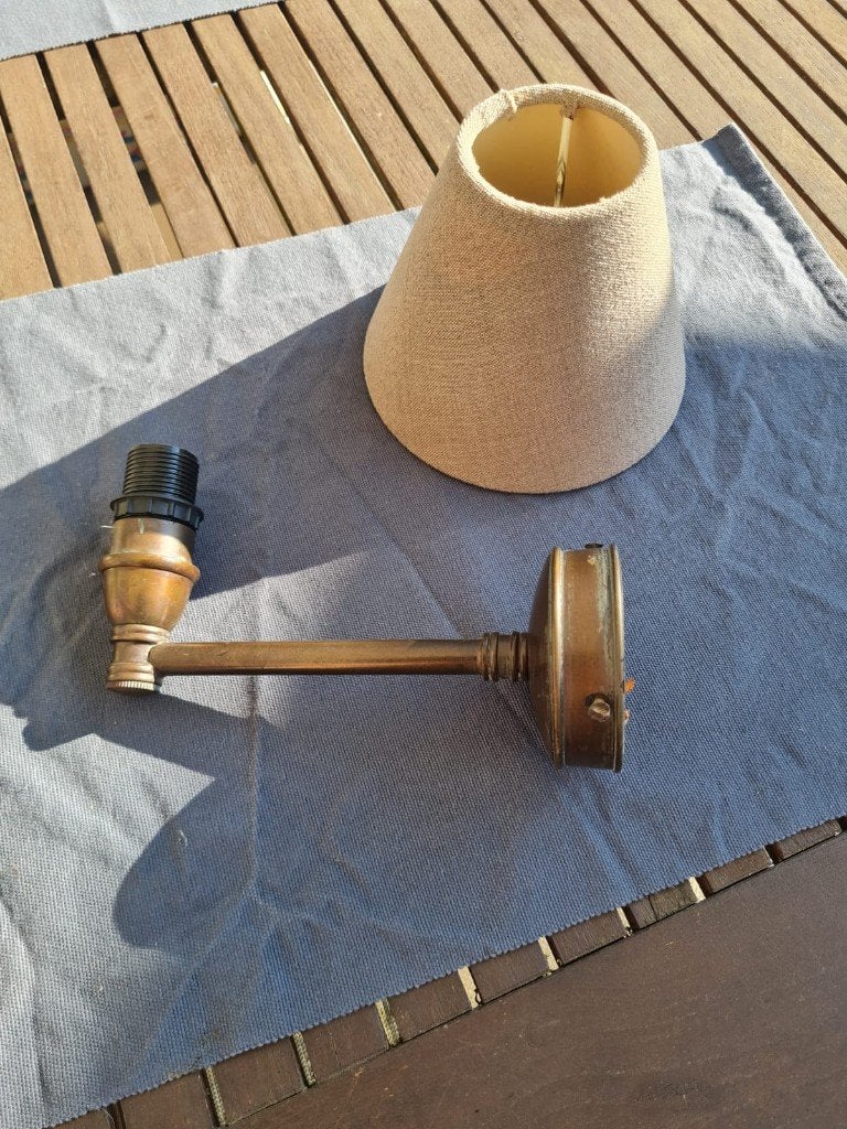 Wandlamp, Ophalen, E14 (klein), Zo goed als nieuw, Metaal
